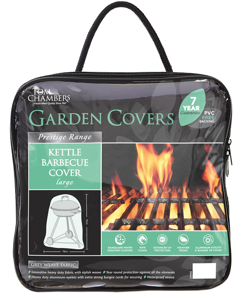 Prestige Kettle Large Barbecue Cover Grey Weave