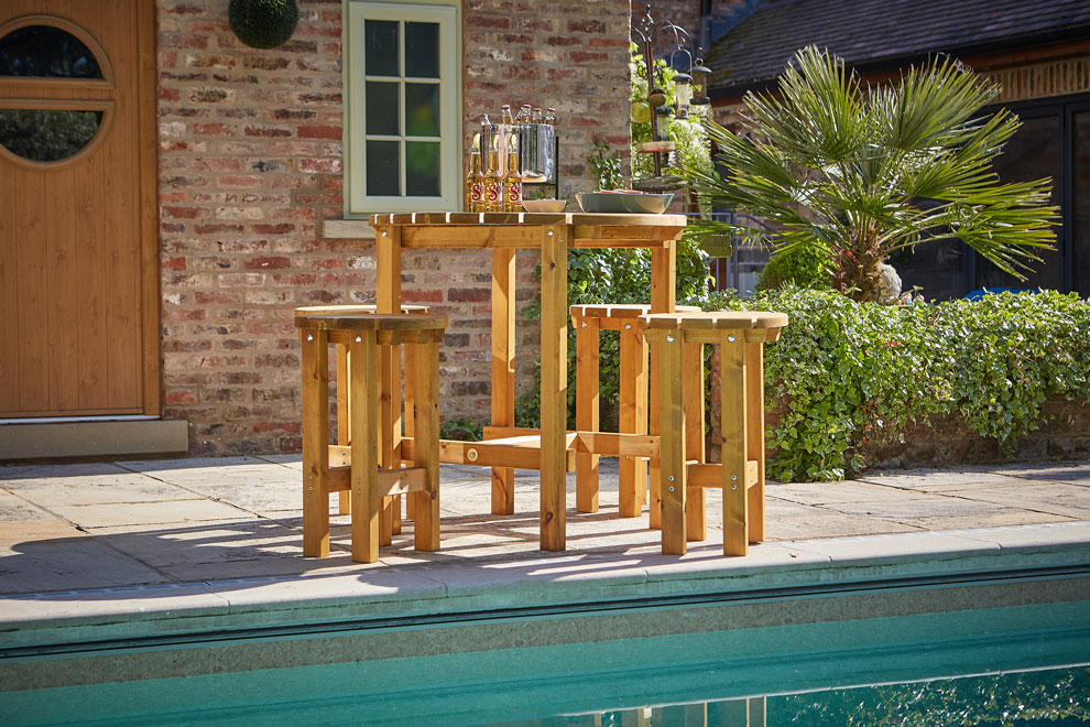 Cosmos Outdoor Bar Set Patio Table and Chairs
