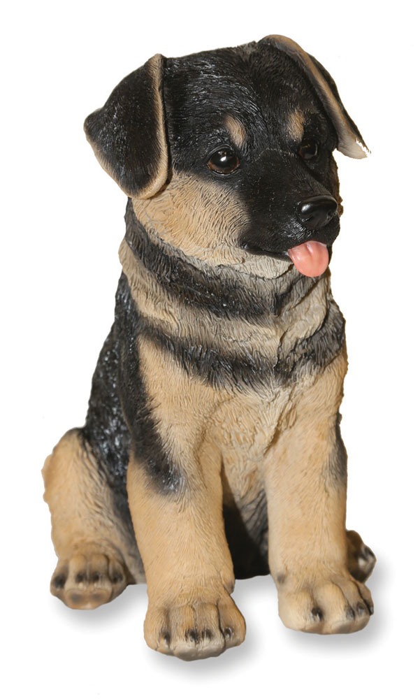 German Shepherd Puppy Dog - Garden Ornament