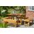 Coxwold Wooden Patio Table & Bench Set - view 2