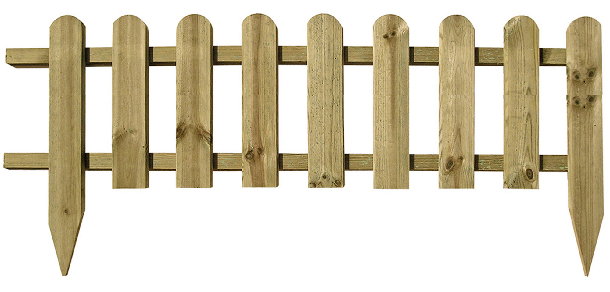Large Picket Fence Panel - Border Edging