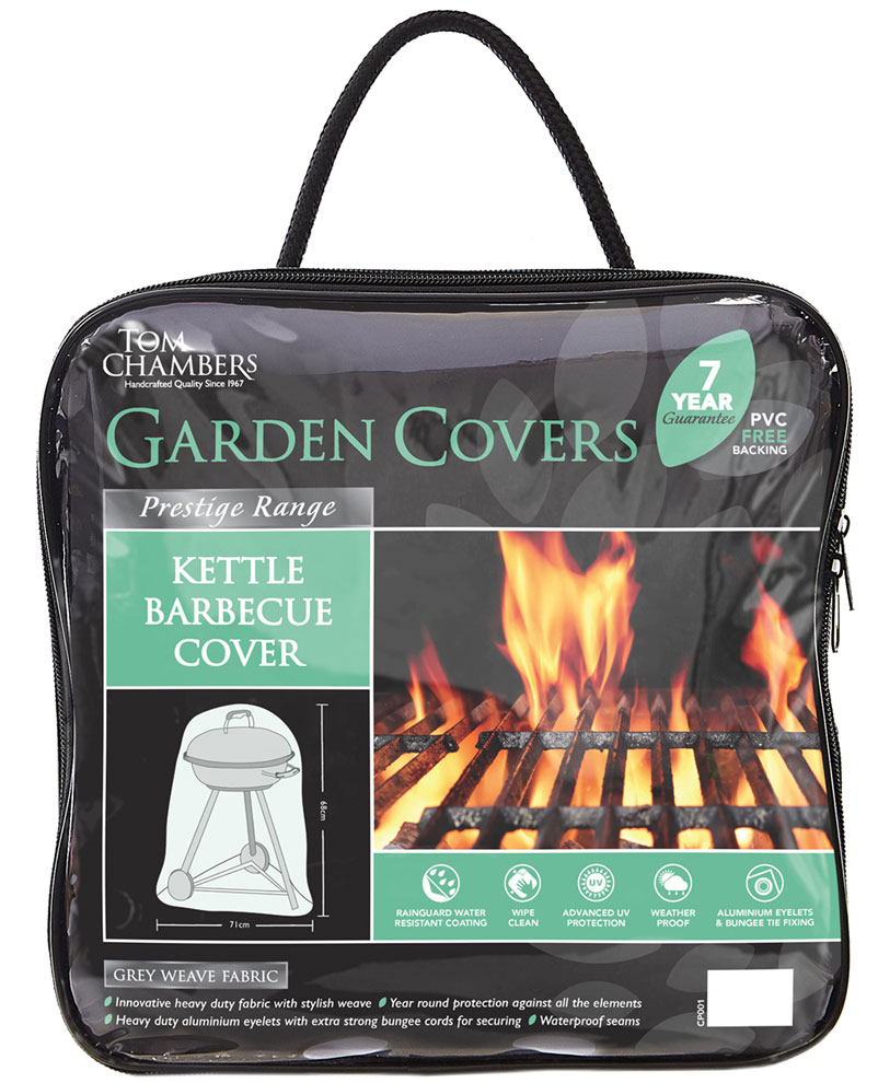 Prestige Kettle Medium Barbecue Cover Grey Weave