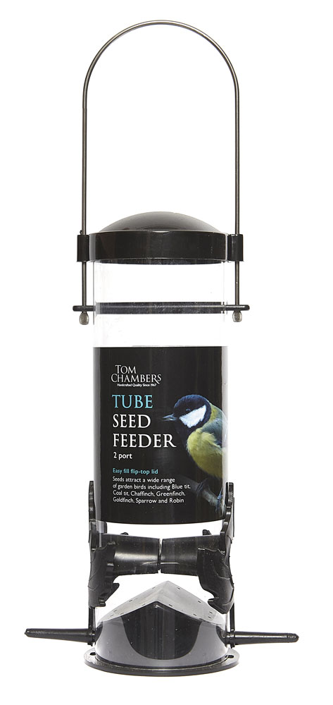 Tube 2 feeding Port Wild Bird Seed Feeder