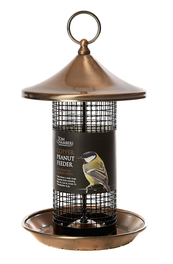 Copper Metal Wild Bird Peanut Feeder Heavy Duty