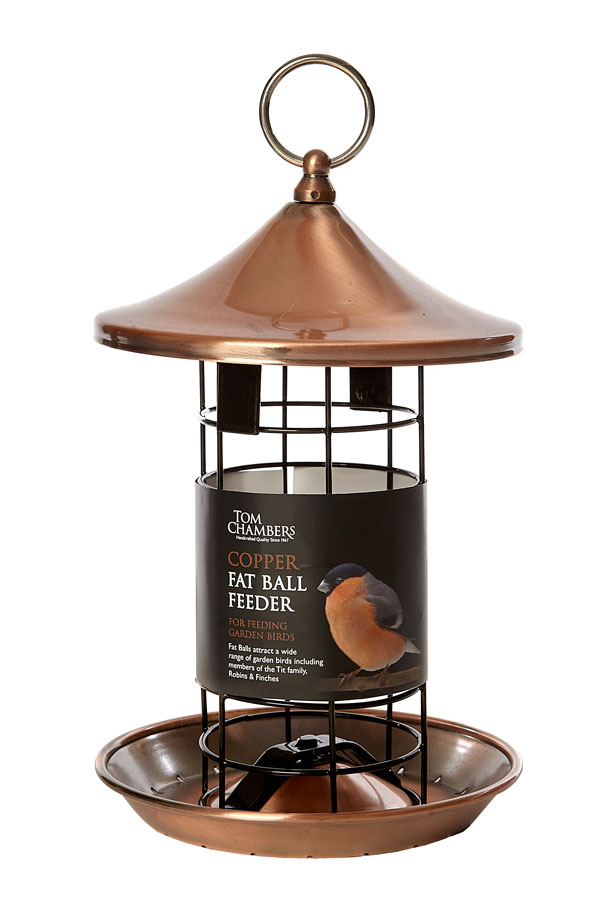 Copper Metal Wild Bird Fat Ball Feeder Heavy Duty