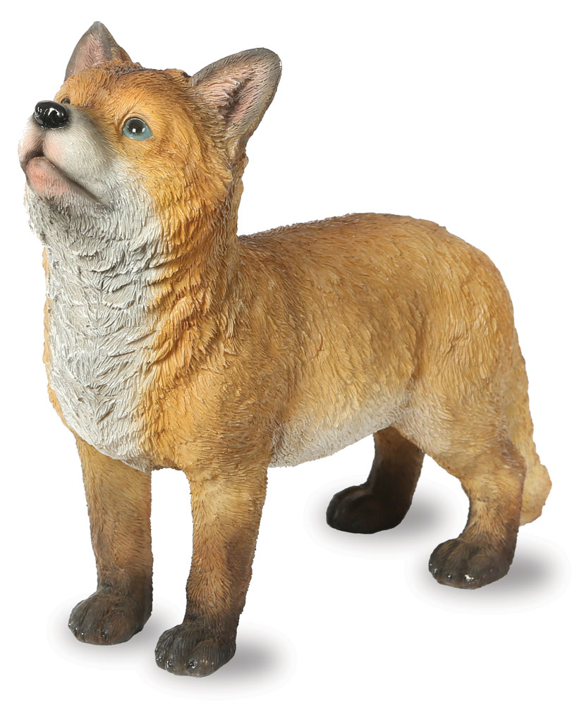 Baby Fox Figurine Ornament - Woodland Animal Statue