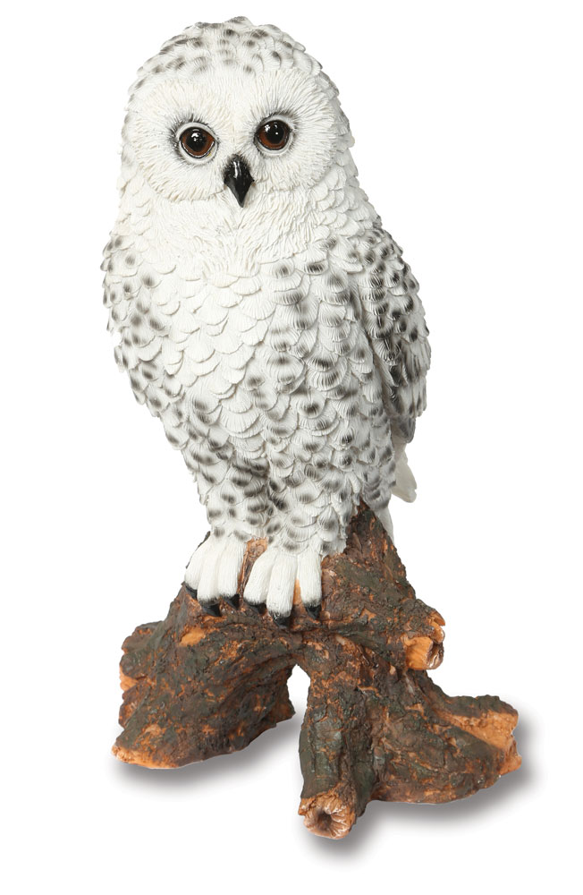 Snowy Owl Garden Ornament Statue Figurine