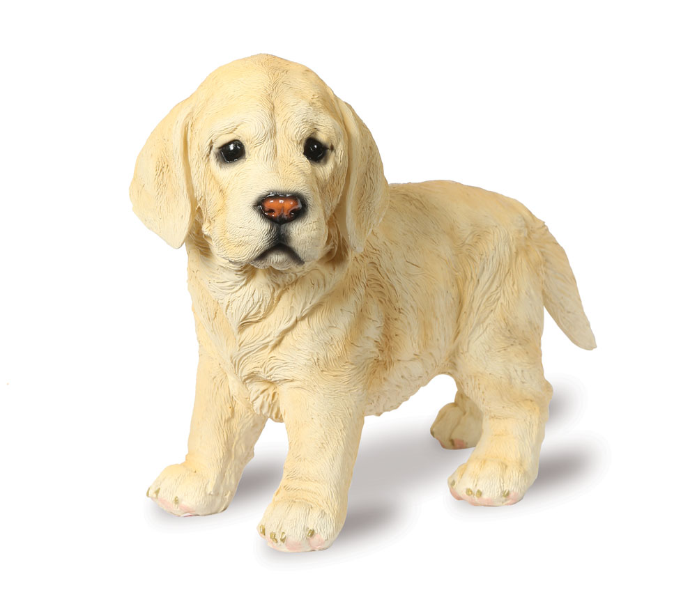Yellow Labrador Puppy - Animal Art Garden Ornament