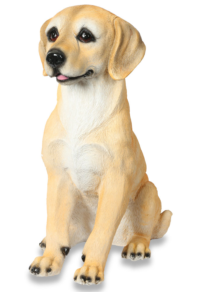 Large Yellow Labrador Dog - Animal Figurine Ornament - Statues