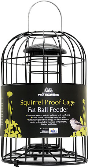 Tom Chambers Squirrel Proof Cage Fat Ball Feeder