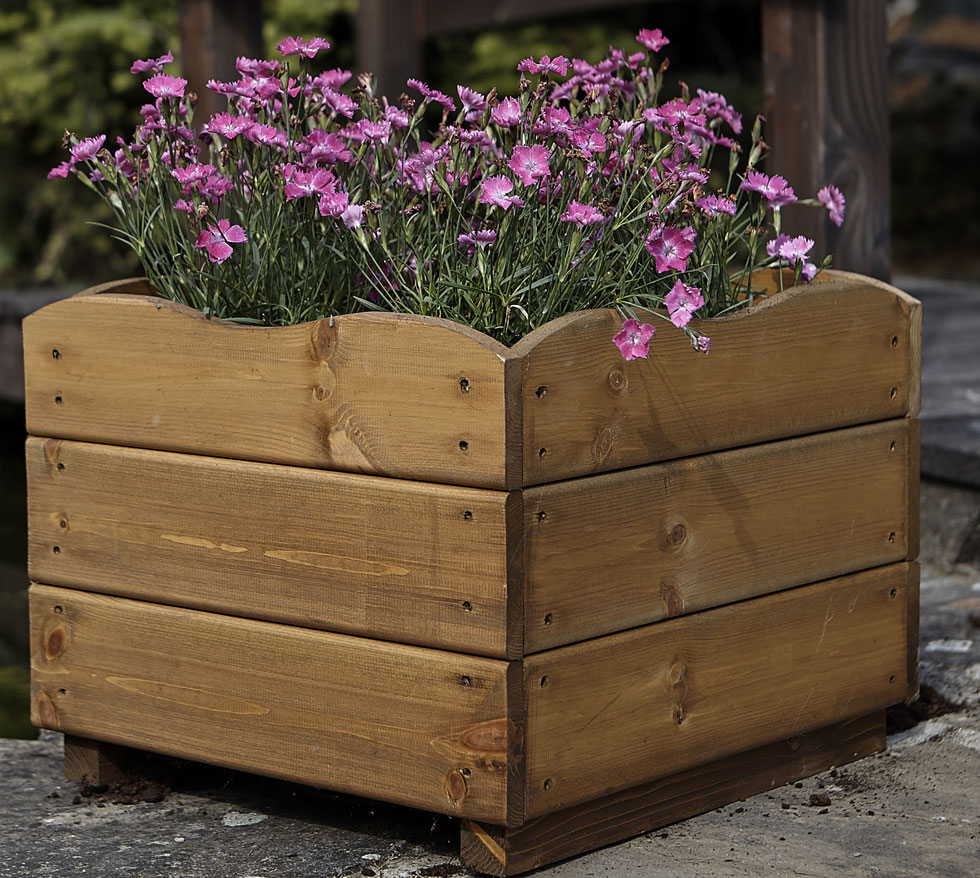 Tom Chambers Large Harris Wooden Square Planter