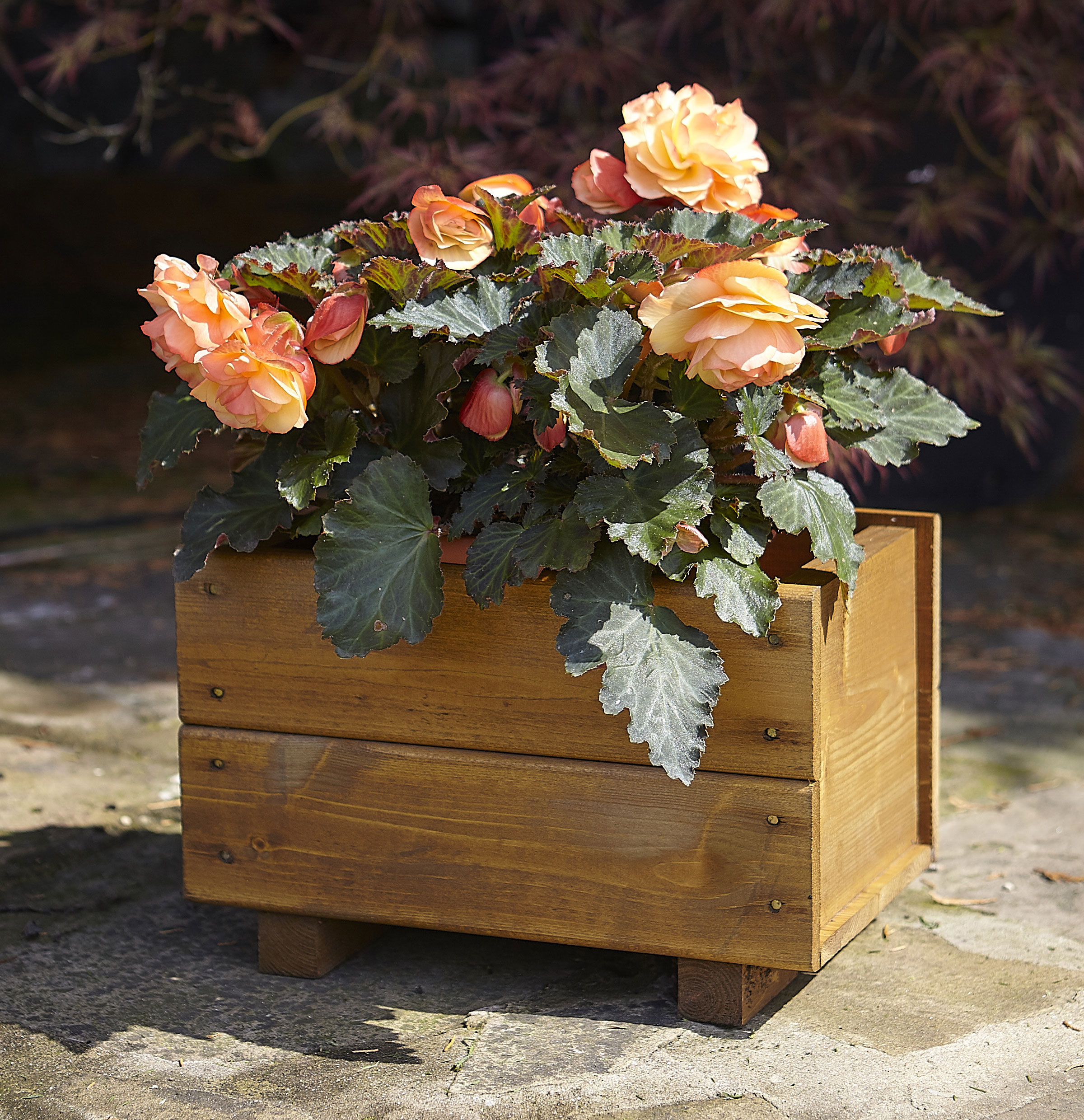 Hanbury Wooden Trough Planter