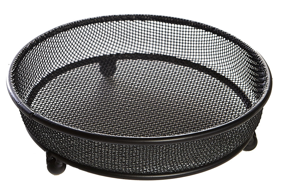 180mm Round Bird Raised Metal Mesh Tray Ground Feeder