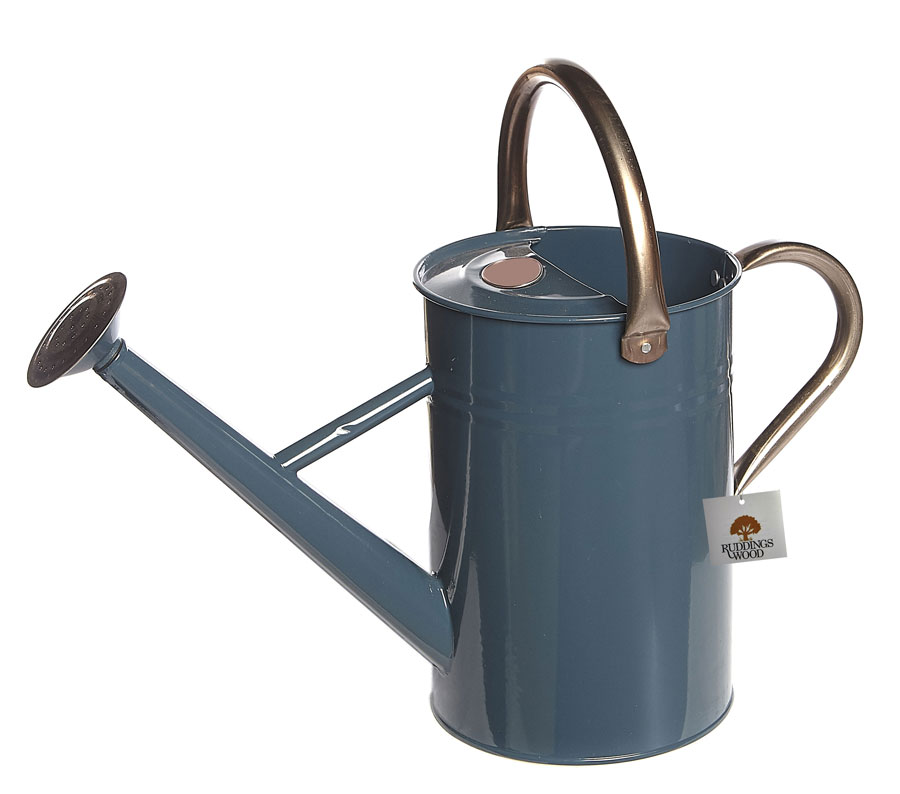 4 Litres Blue Metal Watering Can 