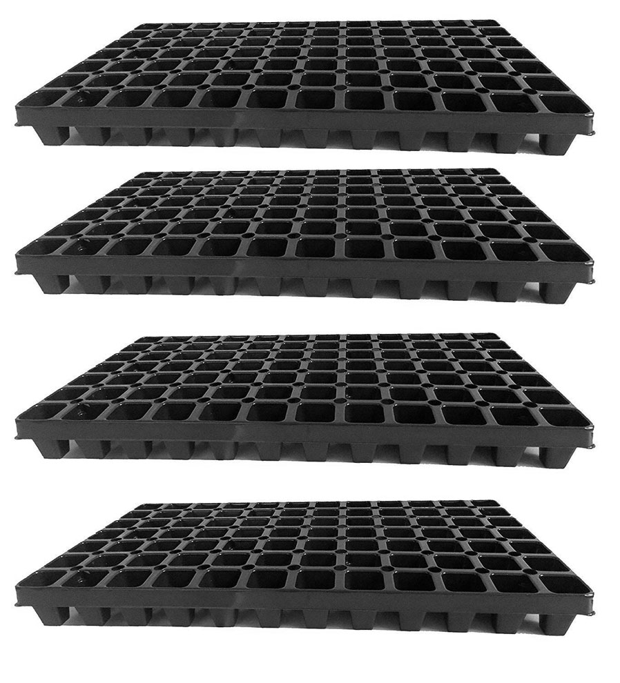 Set of 4 x Large 84 Cell Plant Seed Plug Trays