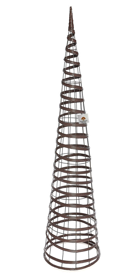 Garden Obelisk Plant Climbing Pyramid Frame Coco Brown