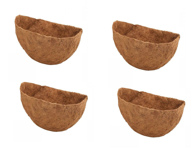 Coco Wall Basket Liner Planter Garden Flower Pot Manger Box 40cm Set of 4