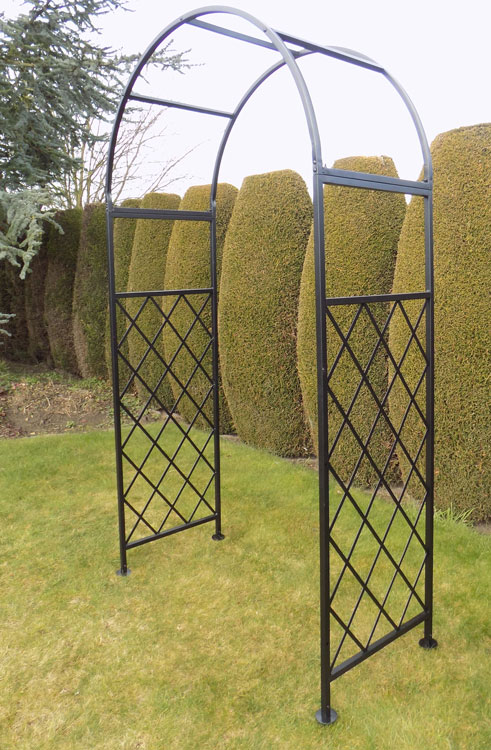 Conistone Garden Arch Metal Lattice, How Do You Secure A Metal Garden Arch In The Ground