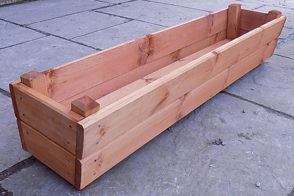 120cm Dales Heavy Duty Wooden Garden Planter