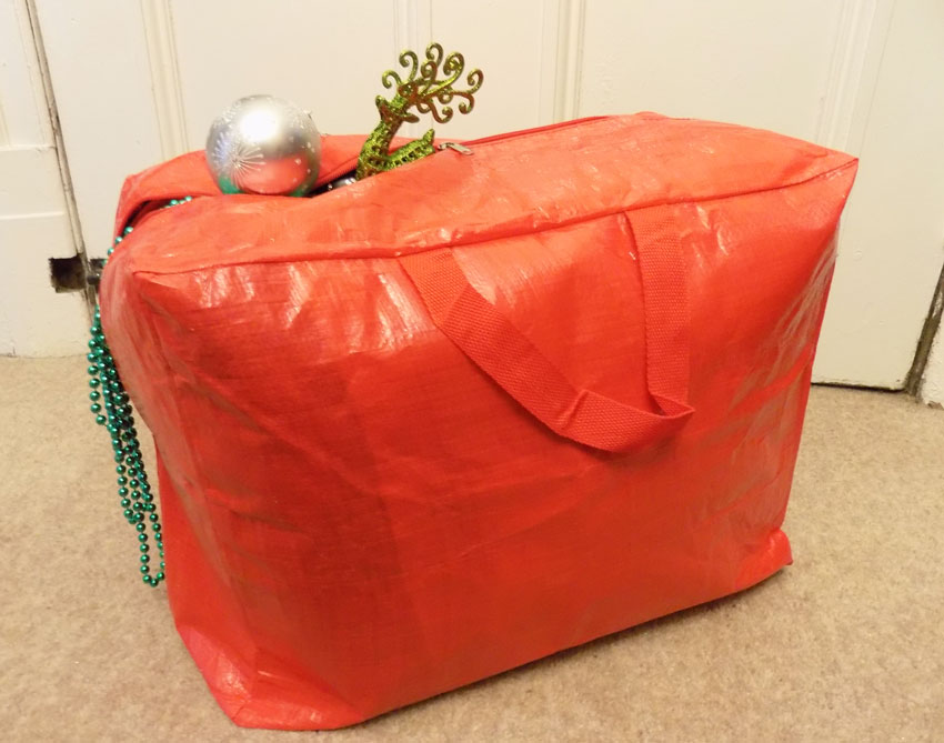 Red Christmas Decoration Bag - Storage Bag