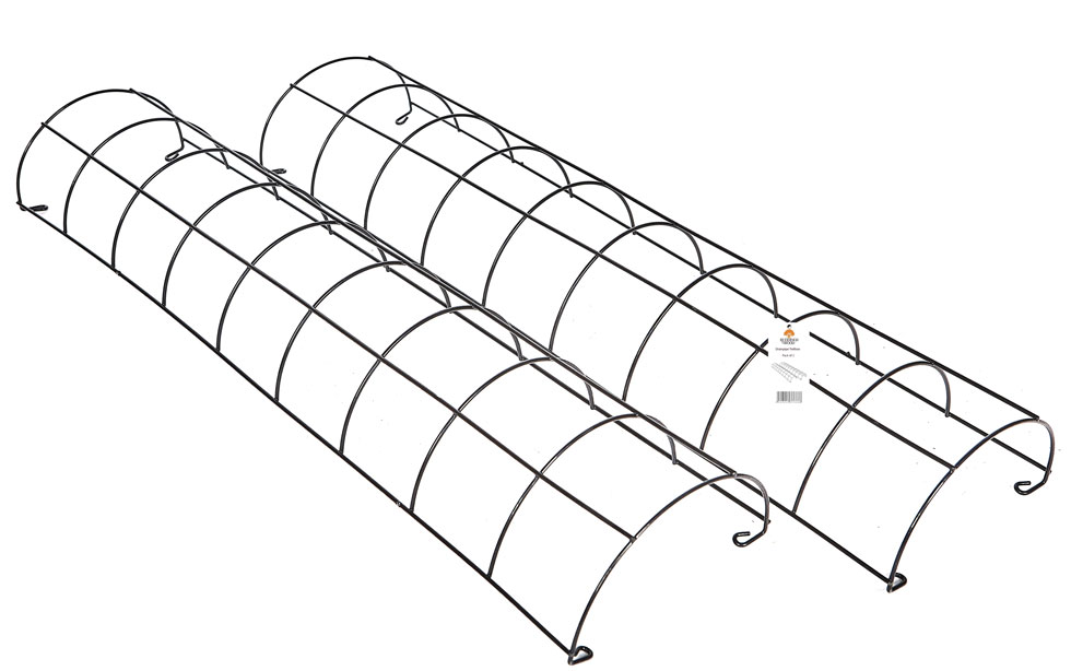 Pack of 2  Metal Semi Circular Drainpipe Trellis Support