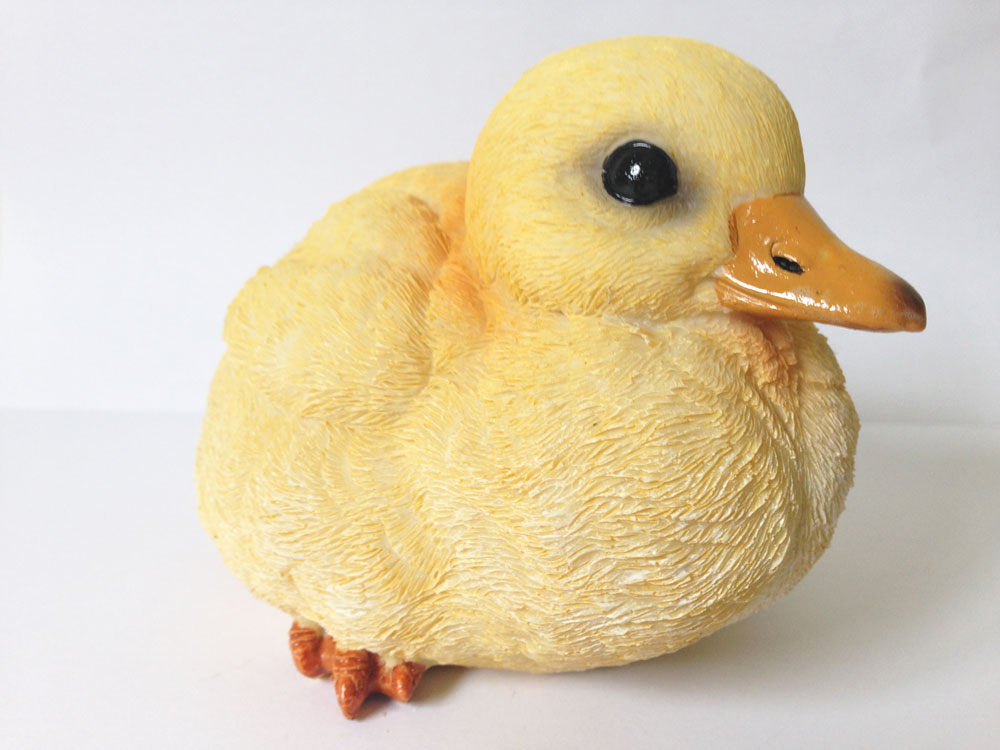 Resin Duckling Garden Ornament