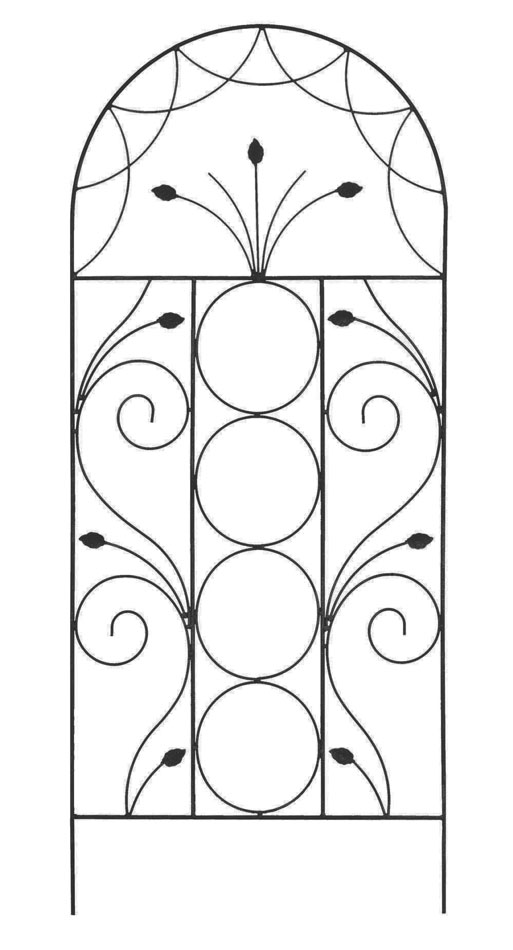 Elegant Garden Trellis Black 120cm