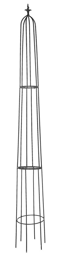 295cm Extra Tall Heavy Duty Black Farnhill Garden Obelisk