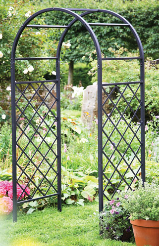 Lattice Garden Rose Arch Uk, Metal Garden Arches The Range