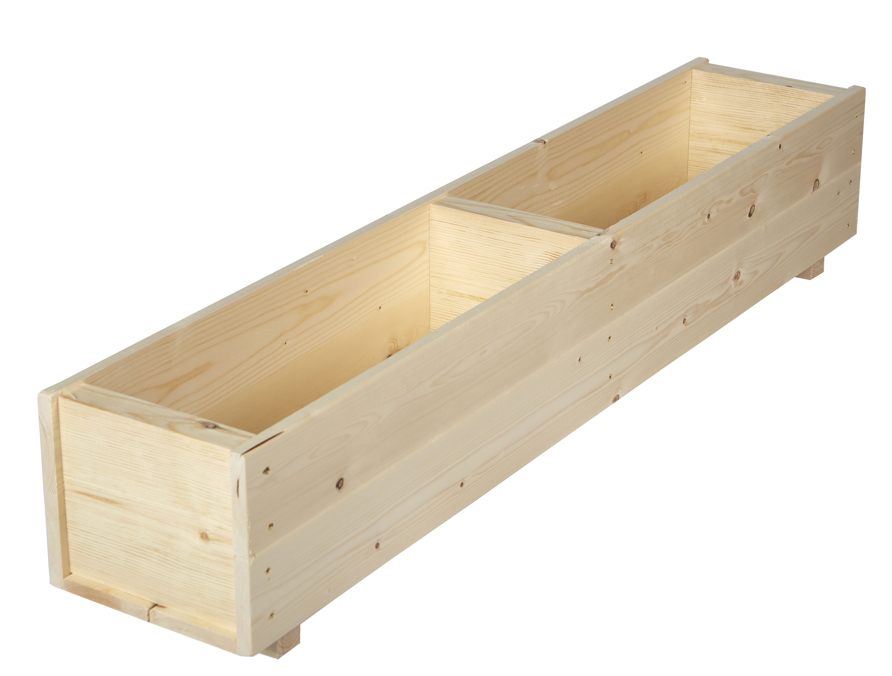 Wooden Rectangular Garden Planter 120cm  Untreated