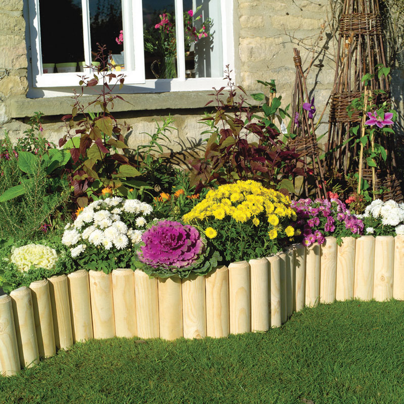 Log Roll - 1.8m x 0.15m - Log Rolls Garden Border Edging