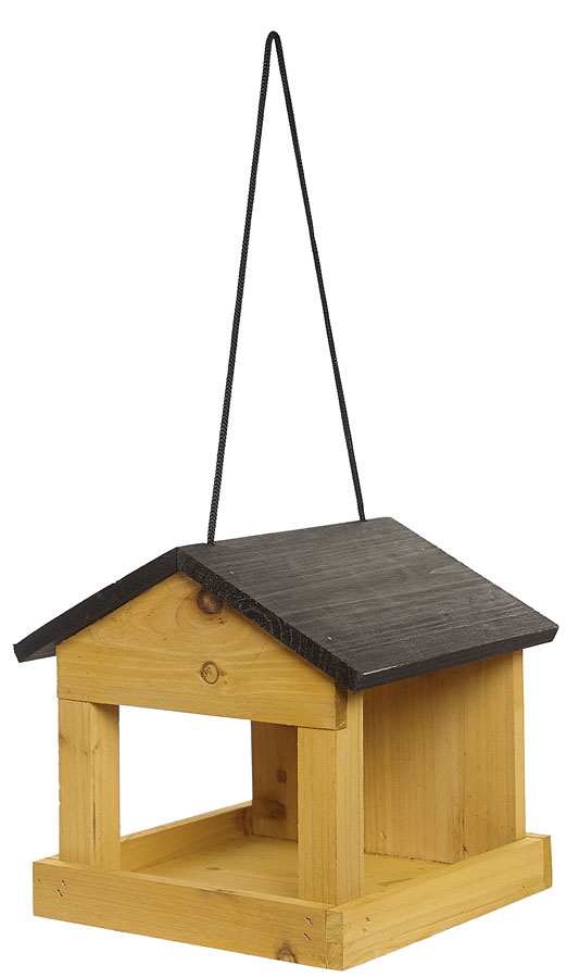 Hanging Wooden Wild Bird Table Seed Feeding Tray