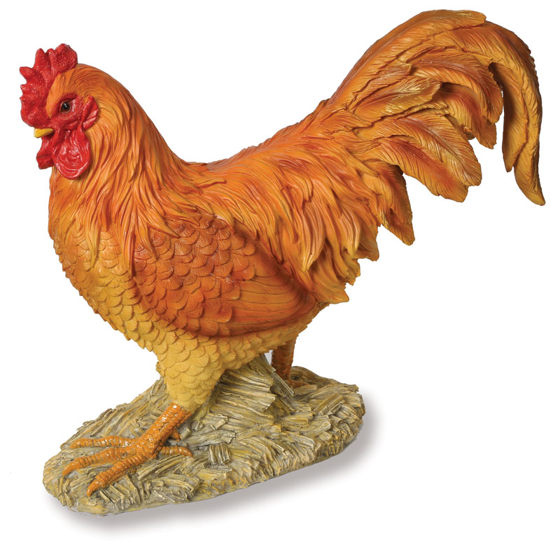 Light Brown Cockerel - Garden Ornament