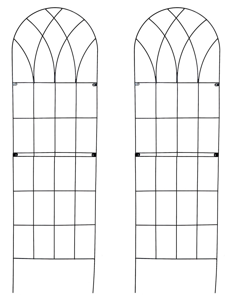 Ruddings Wood Set of 2 x Large Metal Garden Trellises