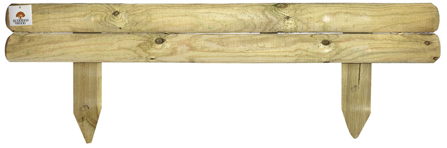 Fixed Log Panel Edging Board  14cm