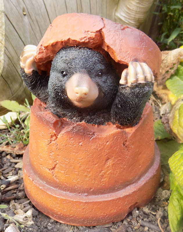Mole Flower Pot Garden Ornament