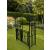 Garden Arch with Gate Climbing Plant Arbour Black - view 1