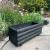 Wood Plant Black Planter Outdoor - view 1