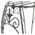 Extra Tall Scrolled Metal Tall Raised Plant Pot Stand - view 3