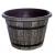 30cm Plastic Garden Pot Planter Driftwood Banded Design - view 1