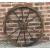 Large Decorative Burntwood Garden Wooden Wagon Wheel  - view 1
