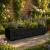 Extra Long Raised Wooden Planter for Patios Black - view 1