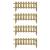 Large Garden Picket Wooden Fencing Panels Set of 4 - view 1