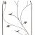 Set of 2 x Bird and Leaf Design Metal Garden Trellis - view 2
