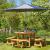 Amble Garden Patio Table and Bench Set - view 2