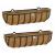 Garden Wall Trough Planter Baskets Country Forged  61cm Set of 2 - view 1