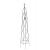 Garden Obelisk Metal Climbing Plant Support French Grey - view 1