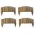 Lawn Wooden Garden Edging Curved Four Pack - view 1