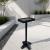 Black Wooden Bird Table with Squirrel Baffle Feeding Platform  - view 1