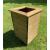 Tall Wooden Outdoor Planter Tan - view 1